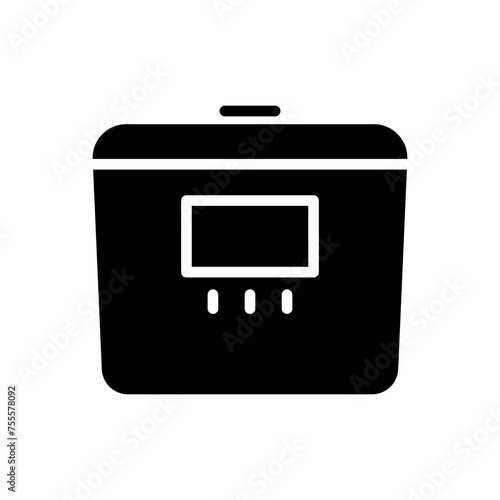 Multicooker glyph vector icon isolated on white background. Multicooker glyph vector icon for web, mobile and ui design