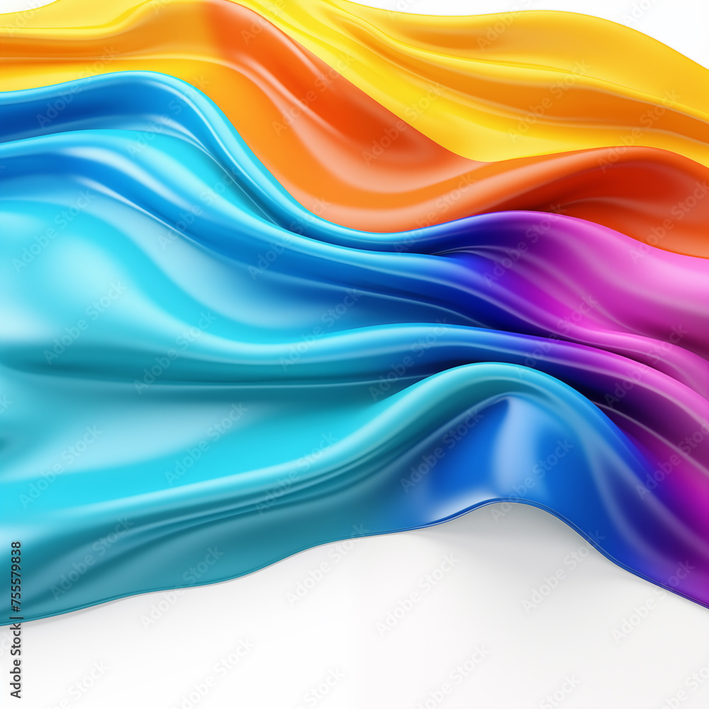 Fototapeta premium lgbt flag on white background 