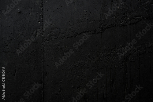 Texture of black concrete wall surface