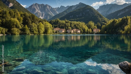 Tranquil Reflections: Exploring the Timeless Beauty of Fucine Lake photo