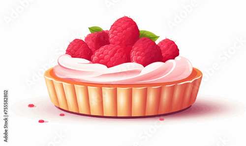 sweet tart vector flat minimalistic isolated vector style illustration