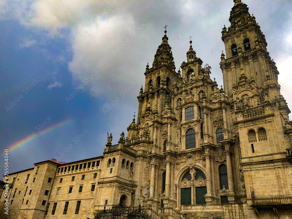 Santiago de Compostela después de la lluvia 