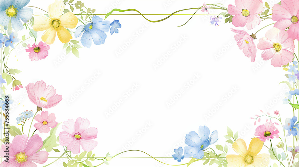 Spring Floral Border