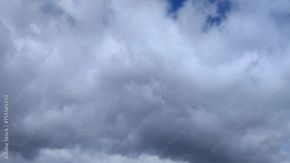 Huge cumulus clouds cover the entire sky Huge cumulus clouds cover the entire sky
