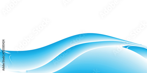 Abstract vector blue wavy background. Graphic design template for brochure, website, mobile app, leaflet.