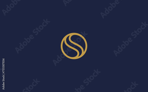 letter s with yin yang logo icon design vector design template inspiration
