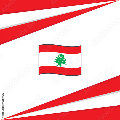 Free Download Lebanon Flag Abstract Background Design Template. Lebanon Independence Day Banner Social Media Post. Lebanon Design - GFXLoad