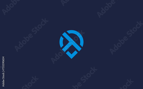 letter t with location logo icon design vector design template inspiration
