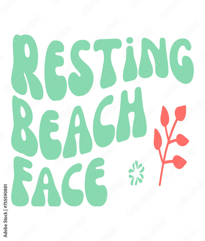 Retro  Beach Craft Design. T-shirt Design. Illustration