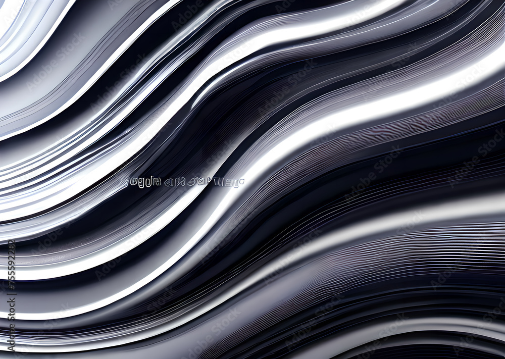 Obraz premium Colorful flowing spiral liquid waves background wallpaper,mixed gradient color abstract high definition and high definition,Generative AI 