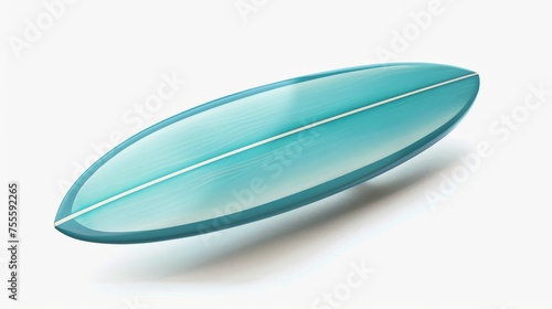 Surfboard with a handy clipping path for editing