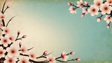 Vintage spring cherry blossom concept