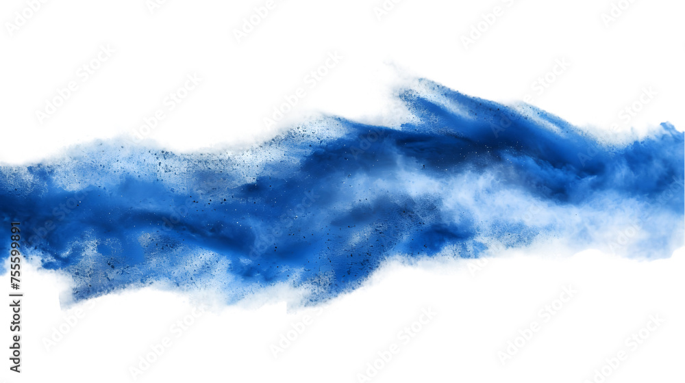 El Salvador flag colours powder exploding on isolated background El Salvador flag colours powder exploding on isolated background