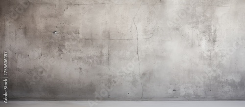 An empty room with a concrete wall and floor. The minimalist space exudes a sense of simplicity and industrial charm. The concrete surfaces provide a stark backdrop  emphasizing the bareness of the