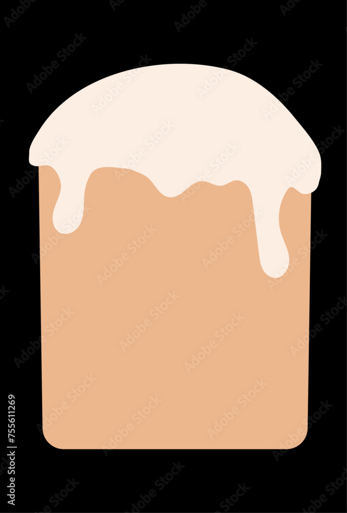 Illustration depicting Easter cake on a black background. Easter baking Illustration depicting Easter cake on a black background. Easter baking
