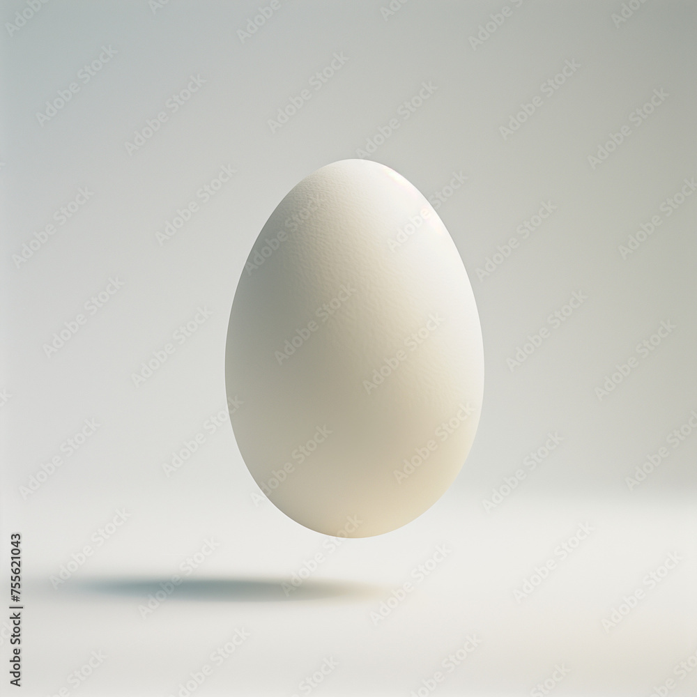 Minimal white Easter egg on bright background. Minimal white Easter egg on bright background.