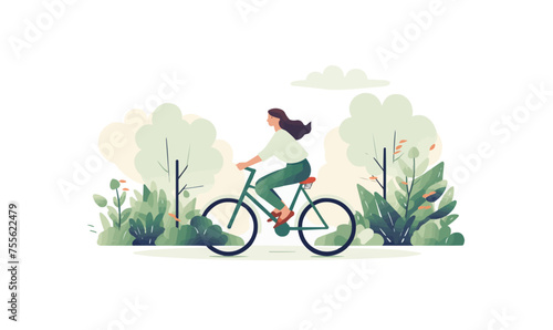 bycicle vector flat minimalistic isolated illustration
