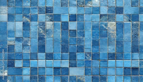 Blue Mosaic Tile Texture