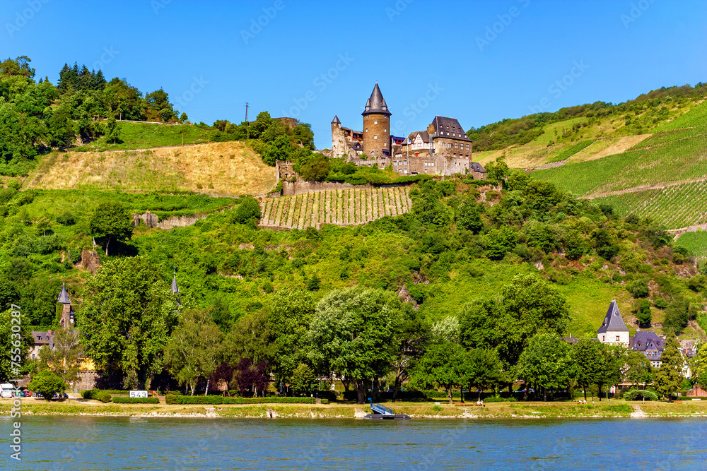 Castle Stahleck, Bacharach, Rhineland-Palatinate, Germany, Europe.