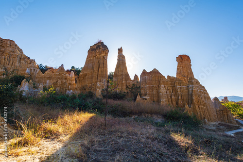 Landscape of Chuxiong Yuanmou Tulin in Yunnan, China