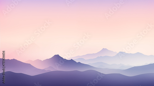 Dusky Peaks  Twilight Over Purple Mountains