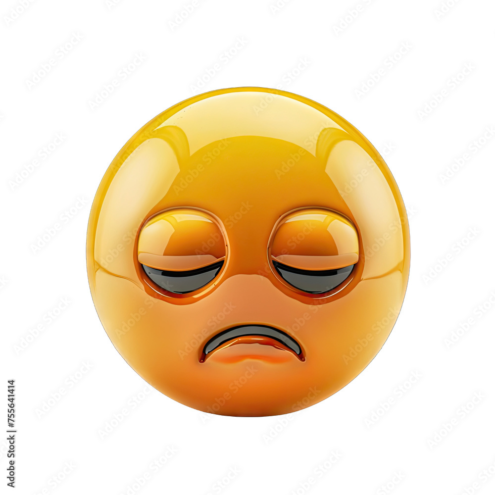 Fototapeta premium sad face emoji