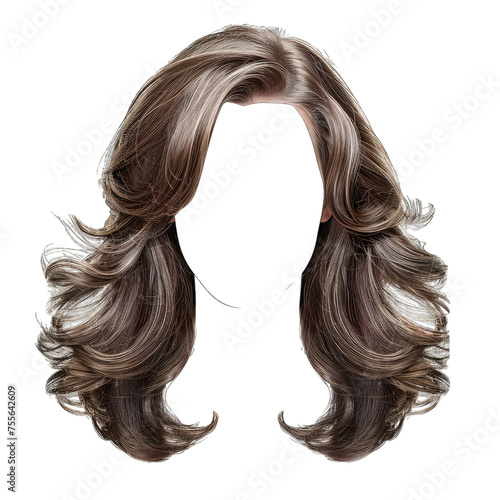 woman hair from front view