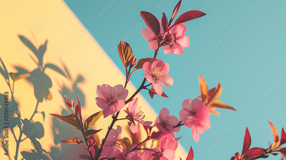 pattern with beautiful spring flowers,ai pattern with beautiful spring flowers,ai