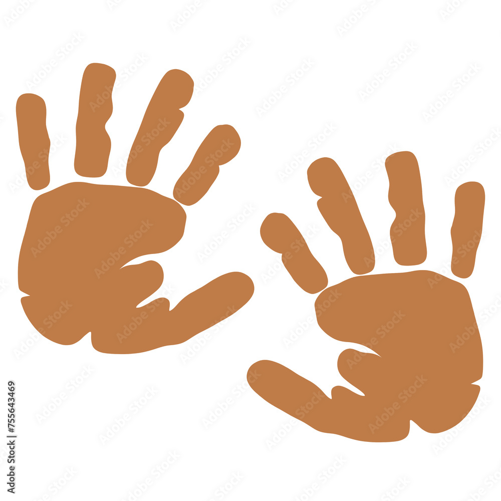 Obraz premium Baby hand print