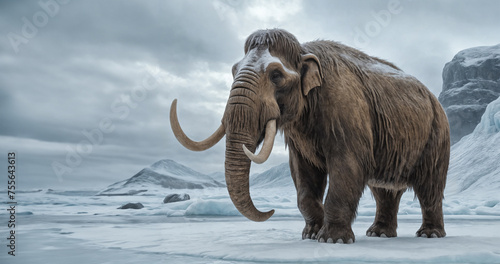 Prehistoric wolly mammoth, an extinct giant of the ice age © Marius Faust