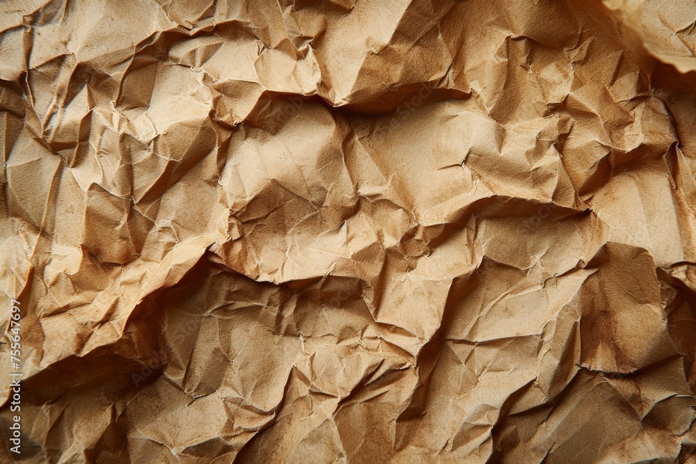 Brown Crumpled Paper Texture Background for Photography and Artwork Creation Brown Crumpled Paper Texture Background for Photography and Artwork Creation