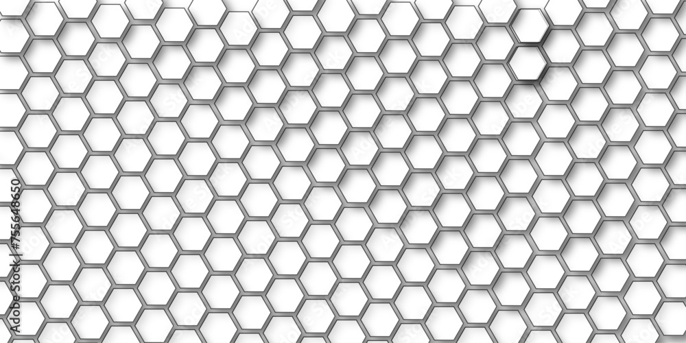 Honeycomb hexagonal seamless pattern. Grid design, vector background. Simple texture. Seamless background. Abstract background with lines. white texture background. Vector illustration. Honeycomb hexagonal seamless pattern. Grid design, vector background. Simple texture. Seamless background. Abstract background with lines. white texture background. Vector illustration.