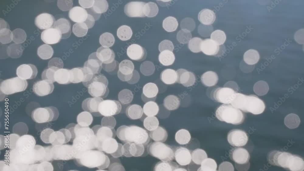 watter glittering on alpine lake