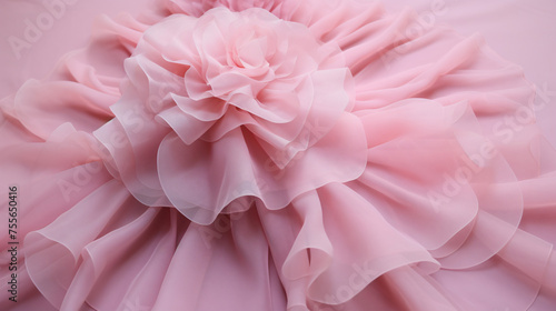Pink Tulle Fabric. © Insight