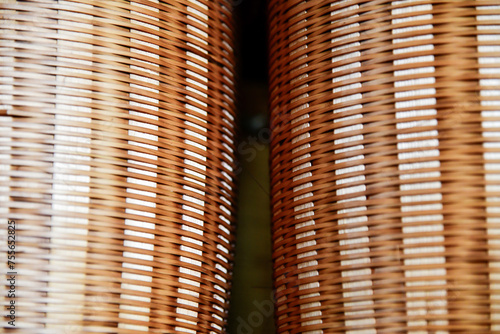 Slika na platnu View of the bamboo basket on sale