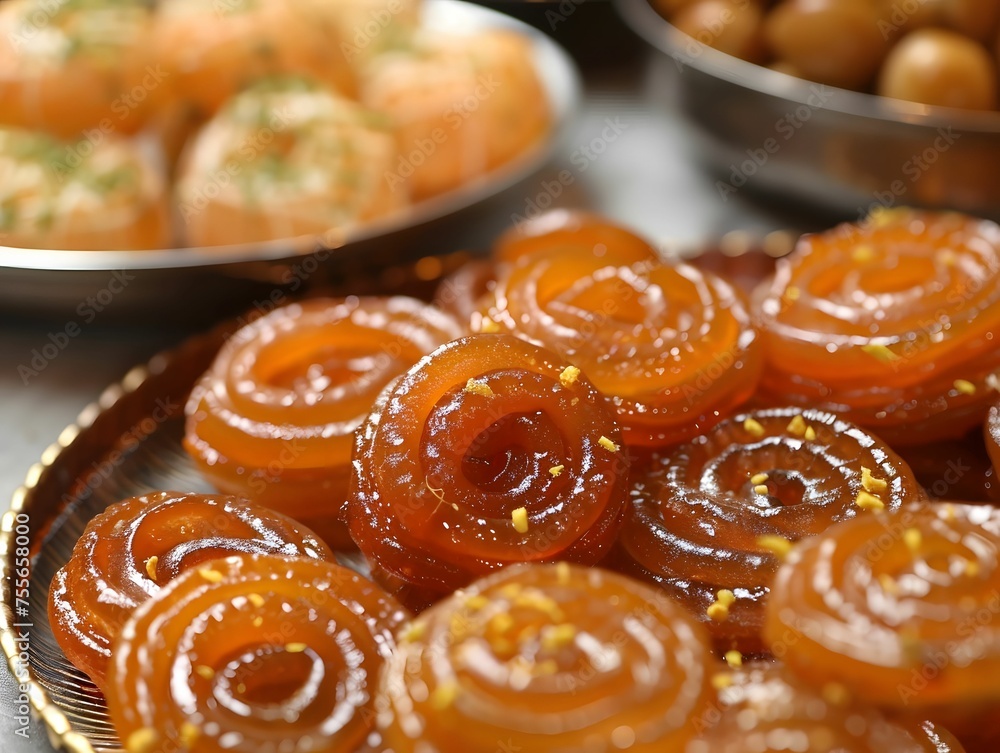 Indian sweets jalebi and gulab jamun festive treats Indian sweets jalebi and gulab jamun festive treats