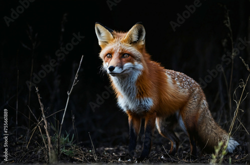 Close Up of a Fox in a Field, cinematic © @uniturehd