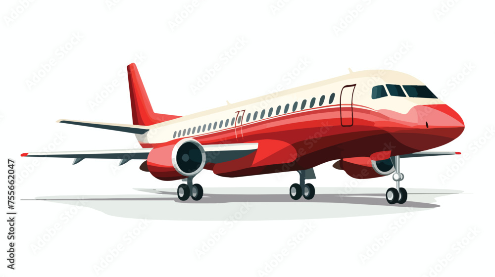 Plane vector icon flat vector isolated on white background