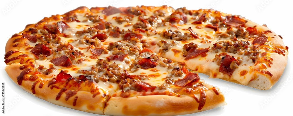 Meat lovers pizza extra cheese Meat lovers pizza extra cheese