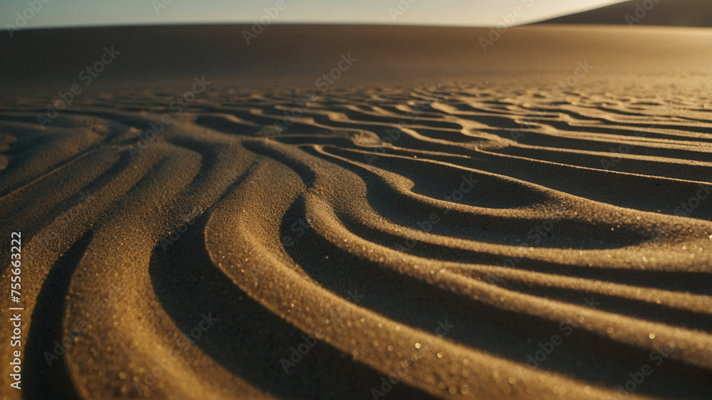 Naklejka premium Desert landscape, Sand.