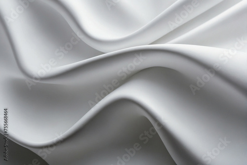 Close Up View of a White Fabric