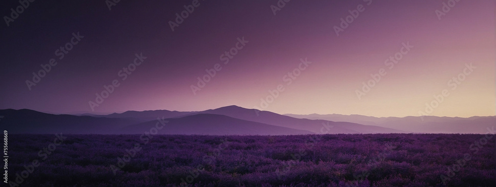 Purple Sky Over Distant Mountains Purple Sky Over Distant Mountains