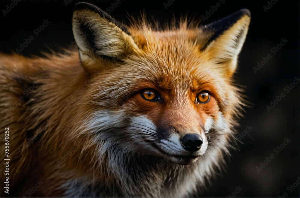Close Up of a Red Fox Staring at the Camera Close Up of a Red Fox Staring at the Camera