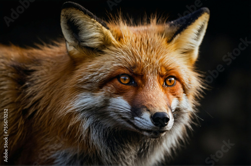 Close Up of a Red Fox Staring at the Camera