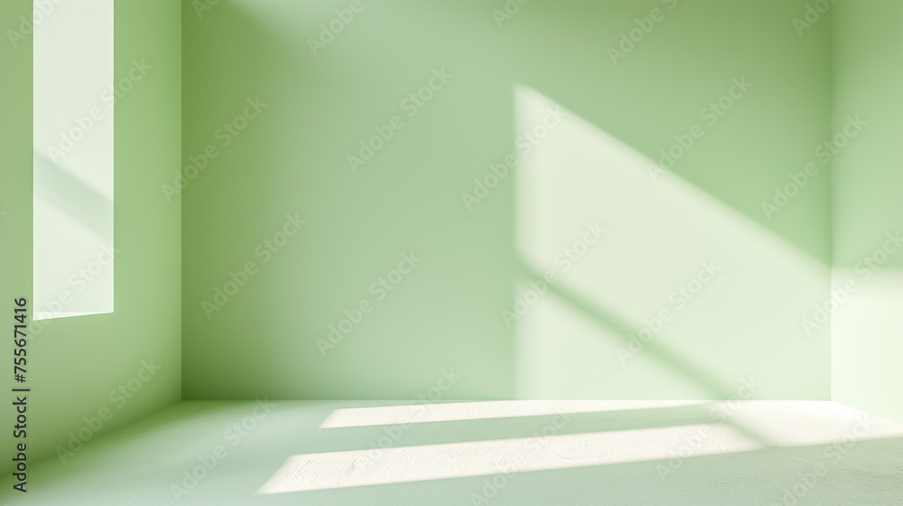 Elegant product showcase with a sleek round platform against a ribbed green wall. Elegant product showcase with a sleek round platform against a ribbed green wall.