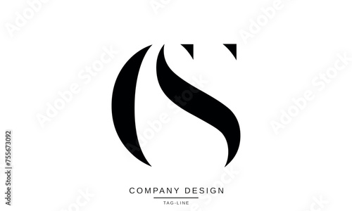 CS, SC Abstract Letters Logo Monogram Design Icon