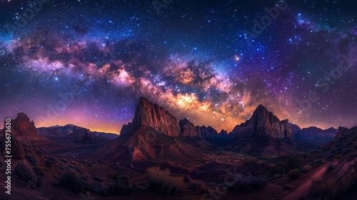 A breathtaking view of the night sky