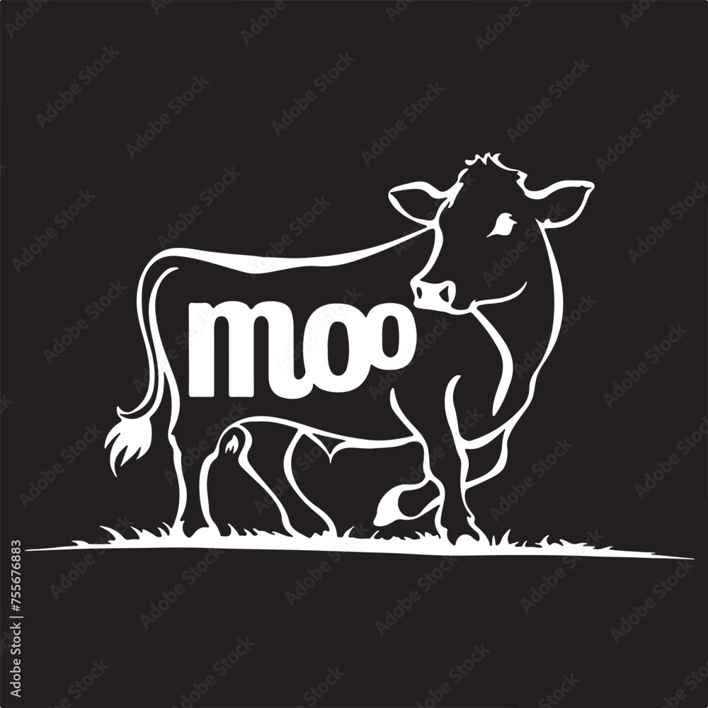 cow silhouette and logo vector collection cow silhouette and logo vector collection