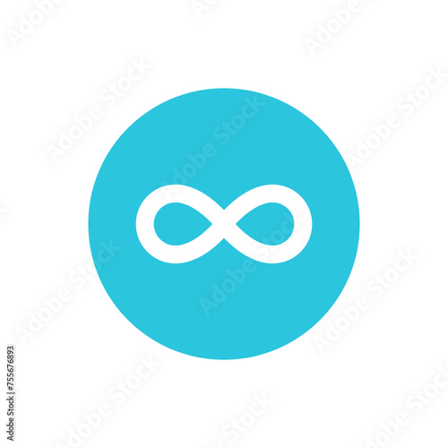 Canvas-taulu Permanent, infinity, Unlimited, infinite, eternity icon