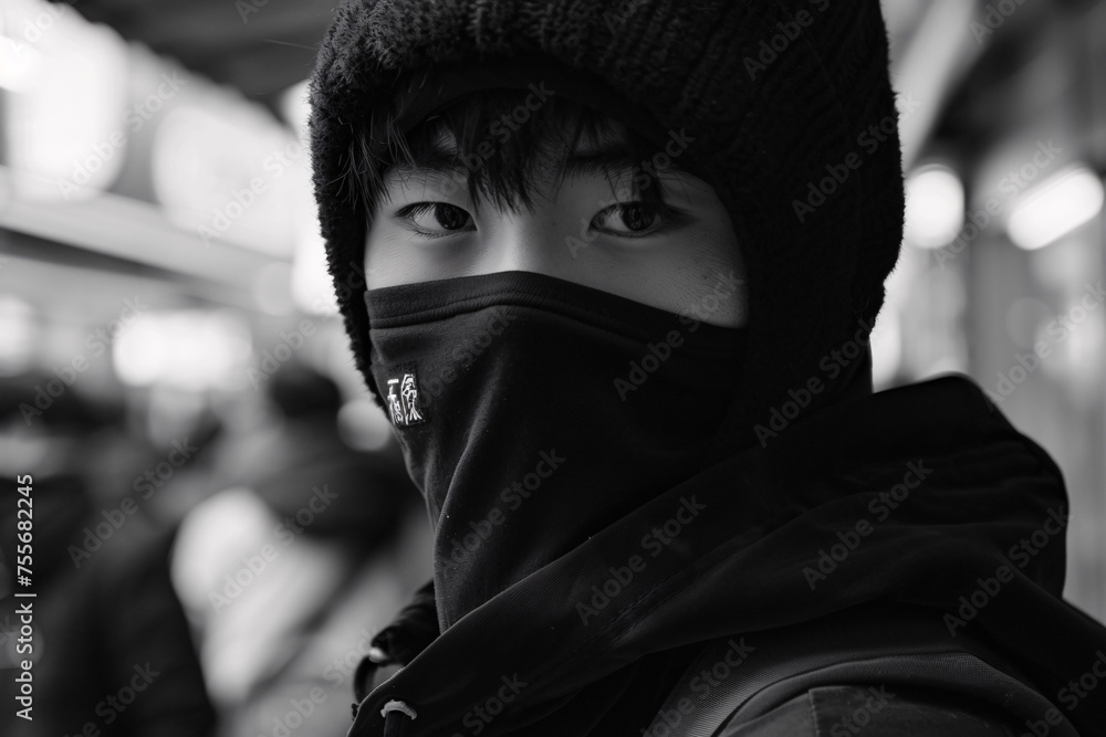 ultrarealistic photo of a ninja ultrarealistic photo of a ninja